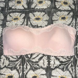 • EUC • Aerie Strapless Bandeau • Baby Pink • Sz. S •
